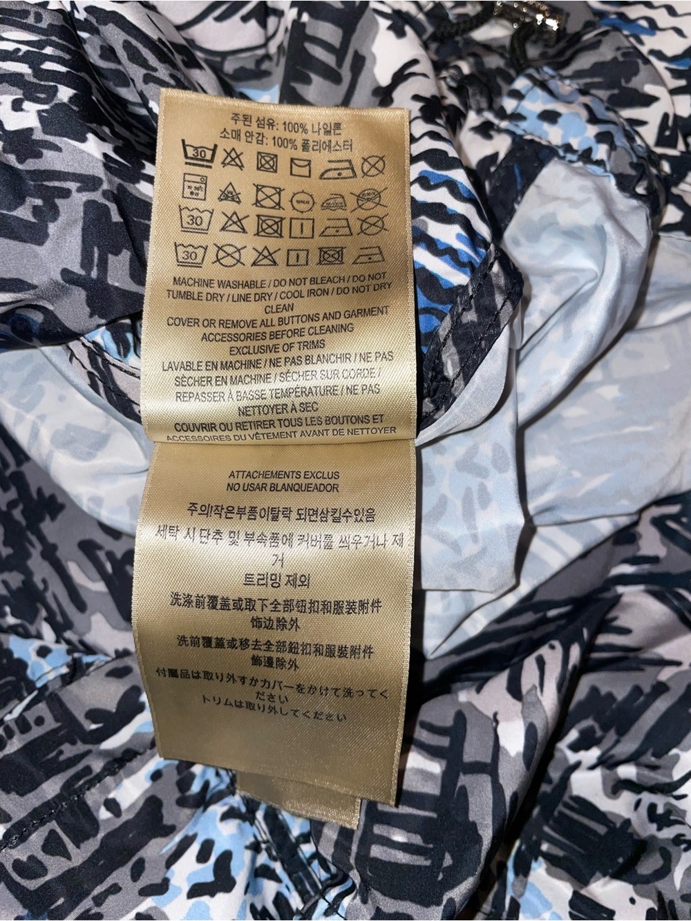 New! Burberry Boat Harbor Print Nylon Hooded Jacket Rare Novelty Unisex🌊⚓️ Large - Picture 13 of 13